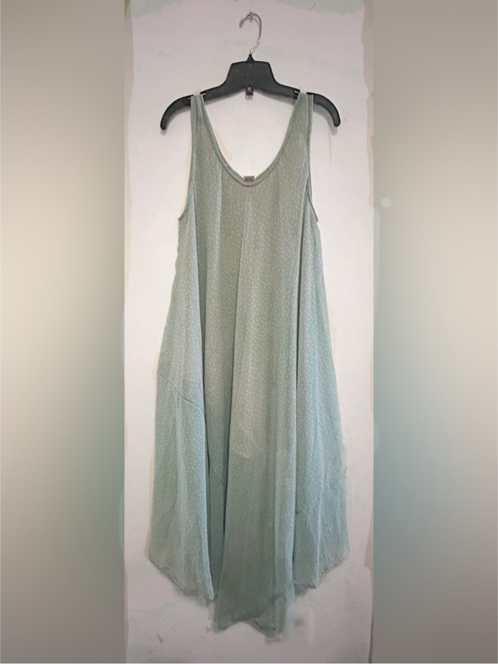 Light Sage Sleeveless Maxi Dress